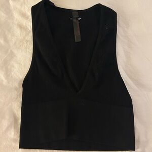 Black Sleeveless Women's Top